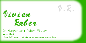 vivien raber business card